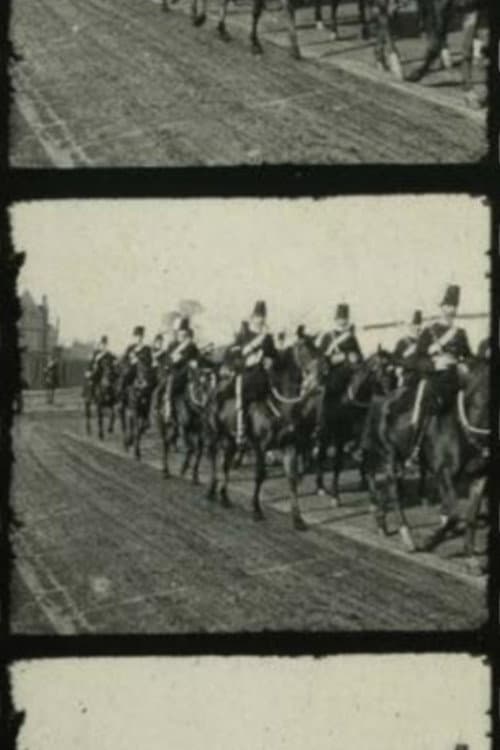 The 13th Hussars on the march through Dublin streets